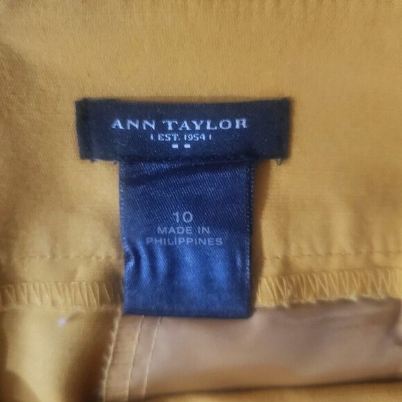 Ann Taylor Goldenrod Mini Pencil Skirt w/Pockets - Size 10 - Picture 6 of 10